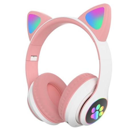 9-12 ani - Căști Bluetooth Cat Ear (urechi luminiscente)