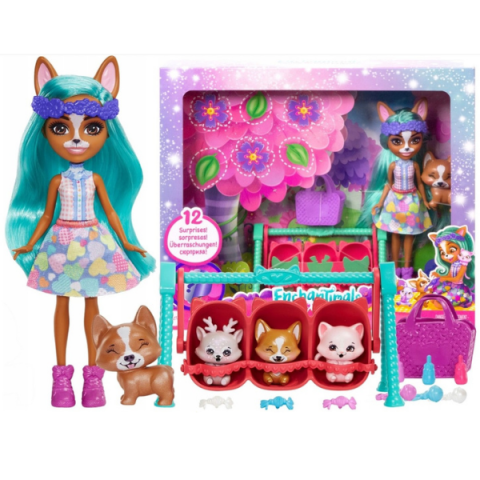 Enchantimals colecția Prietenii bebeluși "Corgi Krizia și Shuo" [17]