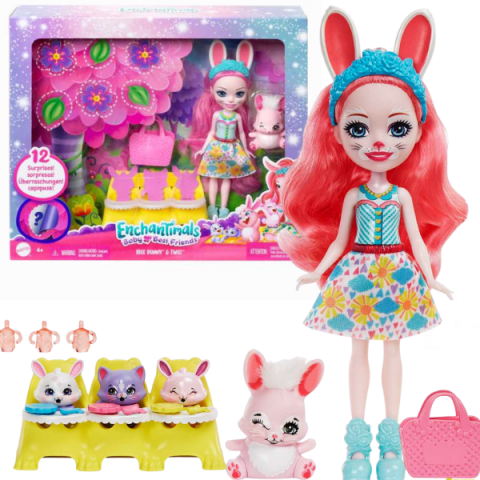 Toate Produsele - Enchantimals colecția Prietenii bebeluși „Iepurașul Bree și Twist”