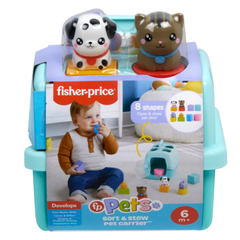 Fisher-Price Jucărie de sortare a formelor, "Transportor de animale" [2]