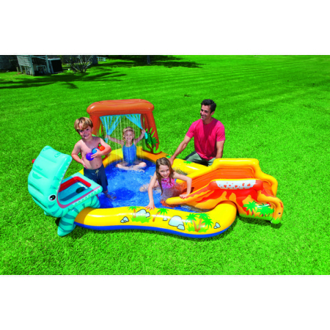 INTEX Centrul de joacă gonflabil “În lumea dinozaurilor” 249x191x109 cm, 310 L, până la 81 kg, 2+ [1]