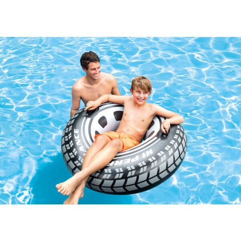 INTEX Cerc gonflabil “Anvelopă” D 114 cm cu mânere, până la 100kg, 9+ [2]