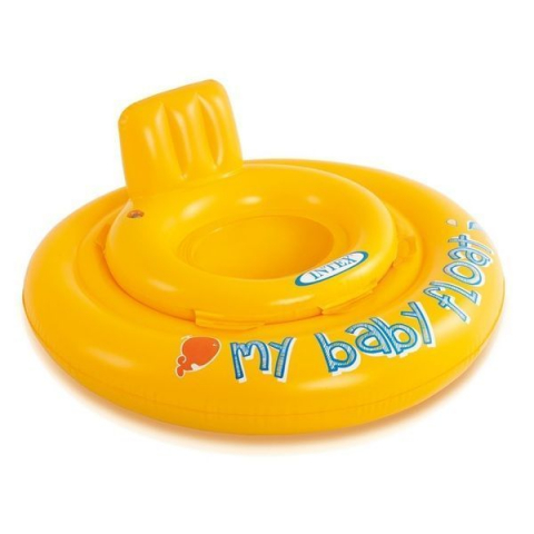 Cercuri pentru înot - INTEX Cerc gonflabil cu decupaje pentru picioare D 70 cm, până la 11 kg, 6-12 luni