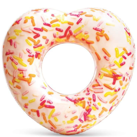 Cercuri pentru înot - INTEX Cerc gonflabil "Donut în forma de inimă", 94x89x25 cm, pînă la 80 kg, 9+