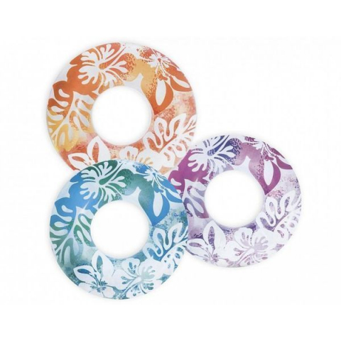 Cercuri pentru înot - INTEX Cerc gonflabil “Flori transparente” D 91 cm, până la 60 kg, 9+, 3 culori