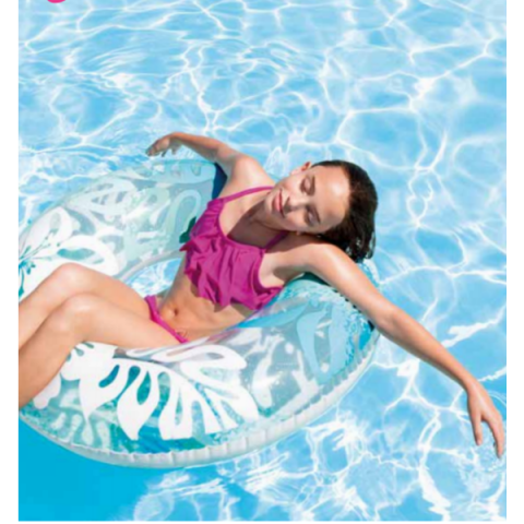 INTEX Cerc gonflabil “Flori transparente” D 91 cm, până la 60 kg, 9+, 3 culori [1]