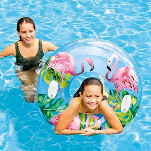 INTEX Cerc gonflabil “Vise de vară” D 97 cm cu mânere, până la 80 kg, 9+, 3 culori [25]