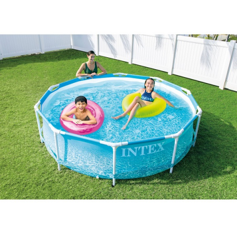 INTEX Piscină BEACHSIDE METAL FRAME 305x76cm, 4485L, cadru metalic [3]