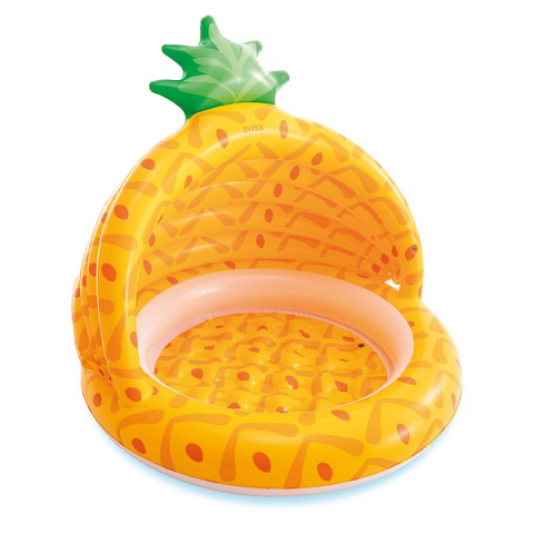 Piscine gonflabile - INTEX Piscină gonflabilă pentru copii cu baldachin "Ananas" 102х94 cm, 45 L, 1+