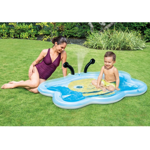 INTEX Piscină gonflabilă pentru copii cu jet de apă "Albinuța" 127x102x28 cm, 59 L, 2+ [1]