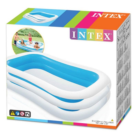 INTEX Piscină gonflabilă pentru familie 262x175x56 cm, 770 L, 6+ [7]