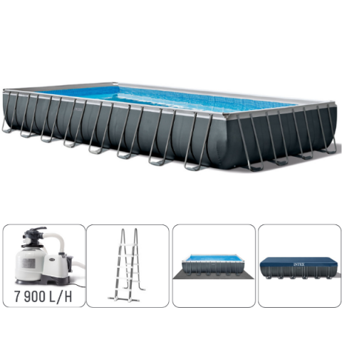 Piscine cu cadrul metalic - INTEX Piscină ULTRA XTR FRAME 732х366х132см, 31805L, cadru metalic