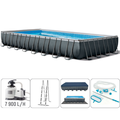 Piscine cu cadrul metalic - INTEX Piscină ULTRA XTR FRAME 732x366x132см, 31805L, cadru metalic