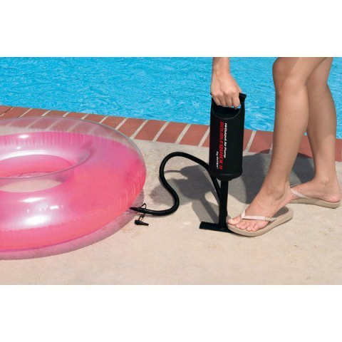 INTEX Pompa de aer manuală "Double Quick II", furtun cu 3 duze, 36 cm [1]