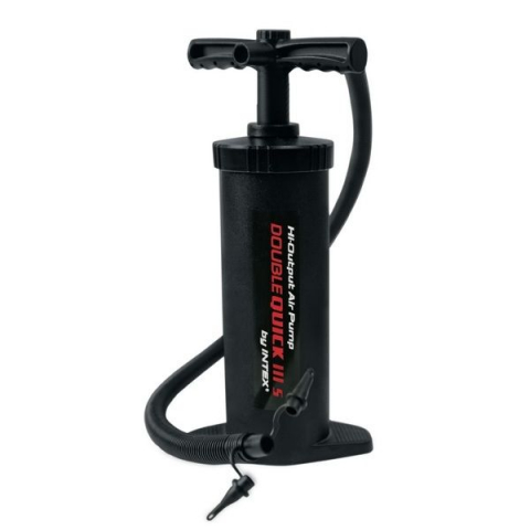 Pompa și filtre - INTEX Pompa de aer manuală "Double Quick III", furtun cu 4 duze, 48 cm