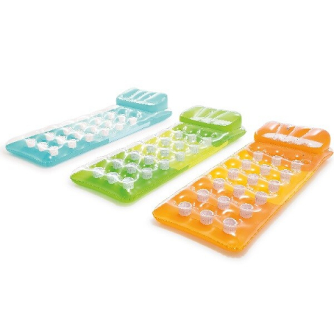 Cercuri pentru înot - INTEX Saltea de înot gonflabilă cu pernă 188х71 cm, până la 100 kg, 3 culori
