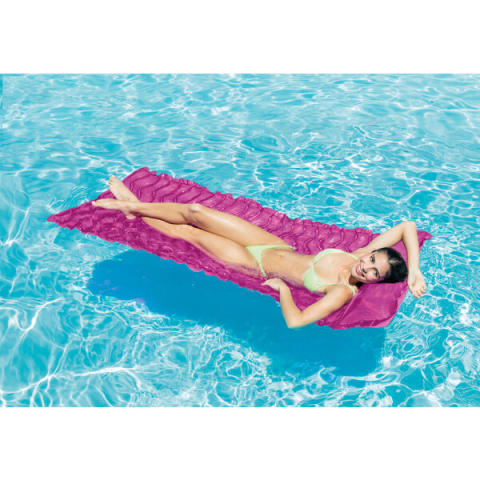 INTEX Saltea de înot gonflabilă cu tetieră "Val" 229х86 cm,  până la 100 kg, 3 culori [18]