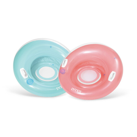 INTEX Şezlong-cerc gonflabil pentru înot cu mânere 119 cm, până la 100 kg, 2 culori [23]