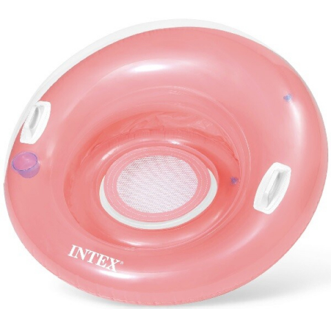 INTEX Şezlong-cerc gonflabil pentru înot cu mânere 119 cm, până la 100 kg, 2 culori [2]