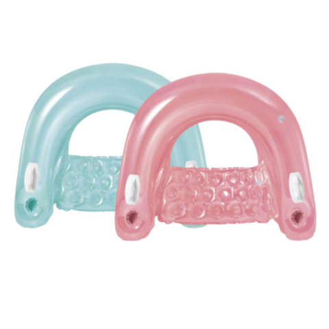Cercuri pentru înot - INTEX Șezlong gonflabil 152×99 cm cu mânere, până la 100 kg, 2 culori