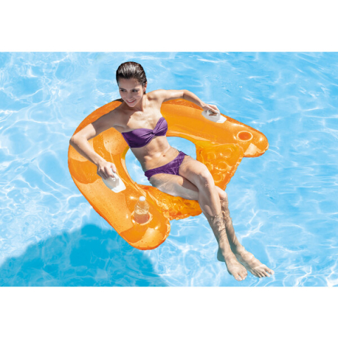 INTEX Șezlong gonflabil 152×99 cm cu mânere, până la 100 kg, 2 culori [23]