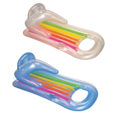 Cercuri pentru înot - INTEX Șezlong gonflabil 160х85 cm, până la 100 kg, 2 culori