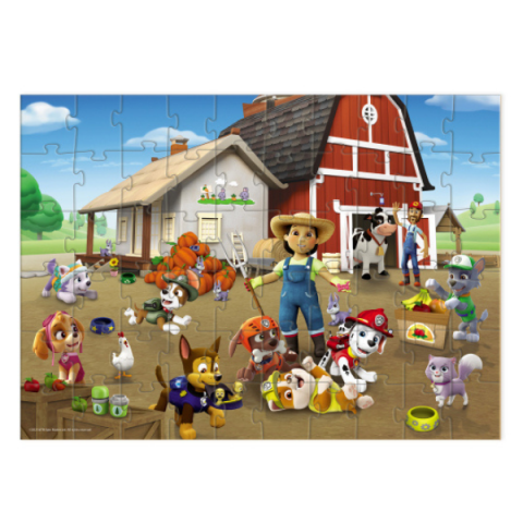 Joc de dezvoltare-puzzle "Patrula cățelușilor la fermă", seria Wimmelpuzzle, 60 elem. [1]
