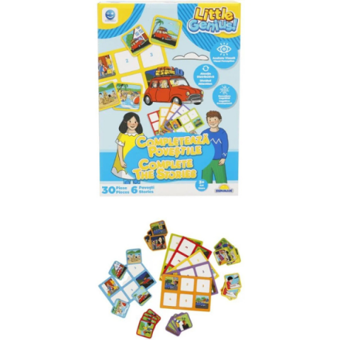 Joc de logică ”Completează poveștile”, (ro), galben-albastru [4]