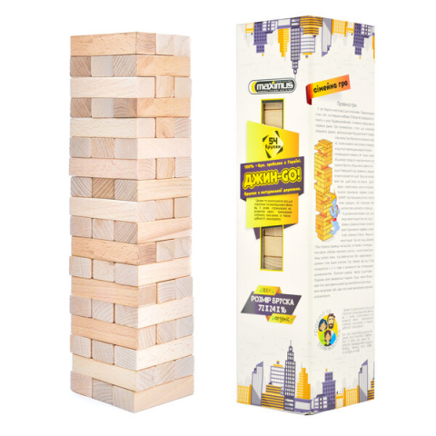 Toate Produsele - Joc de masă "Jin GO"  jenga din 54 blocuri de lemn
