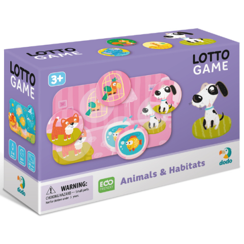 Joc de masă loto "Animalele și habitatele lor" [2]