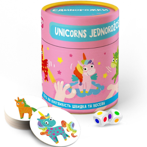 Jocuri de masă - Joc de viteză și reacție "Unicorni"