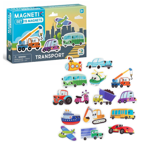 Toate Produsele - Joc magnetic "Transport", 15 elem.