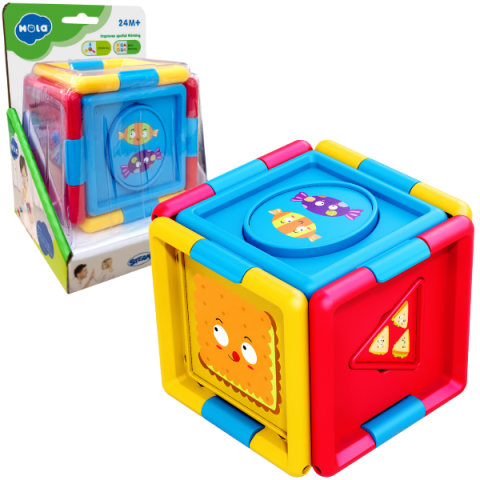 Jucării educative - Jucarie de dezvoltare sorter "Cub logic"