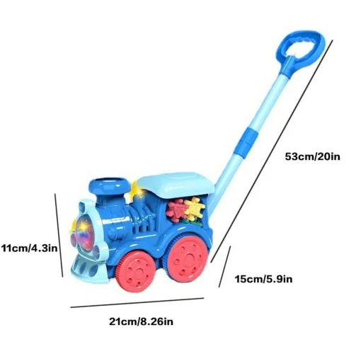Jucarie de tras si impins 4 in 1 cu baloane muzica si lumini - Locomotiva Magica [4]