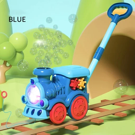 Jucarie de tras si impins 4 in 1 cu baloane muzica si lumini - Locomotiva Magica [0]