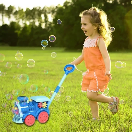 Jucarie de tras si impins 4 in 1 cu baloane muzica si lumini - Locomotiva Magica [1]