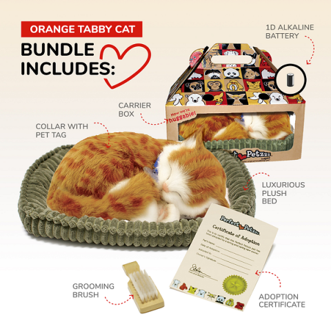 Jucărie interactivă "Pisicuța tabby portocalie" [7]