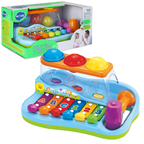 0-3 ani - Jucarie muzicala "Xilofon cu bile Pop 'N Play"