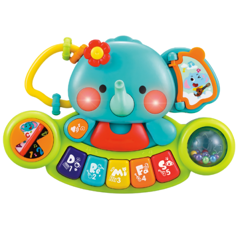 Jucarie pian „Elefant” cu muzica, lumina si efecte sonore [1]