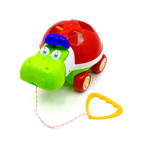 Jucărie-sorte cu șiret  "Hippo logica" în assort. [10]