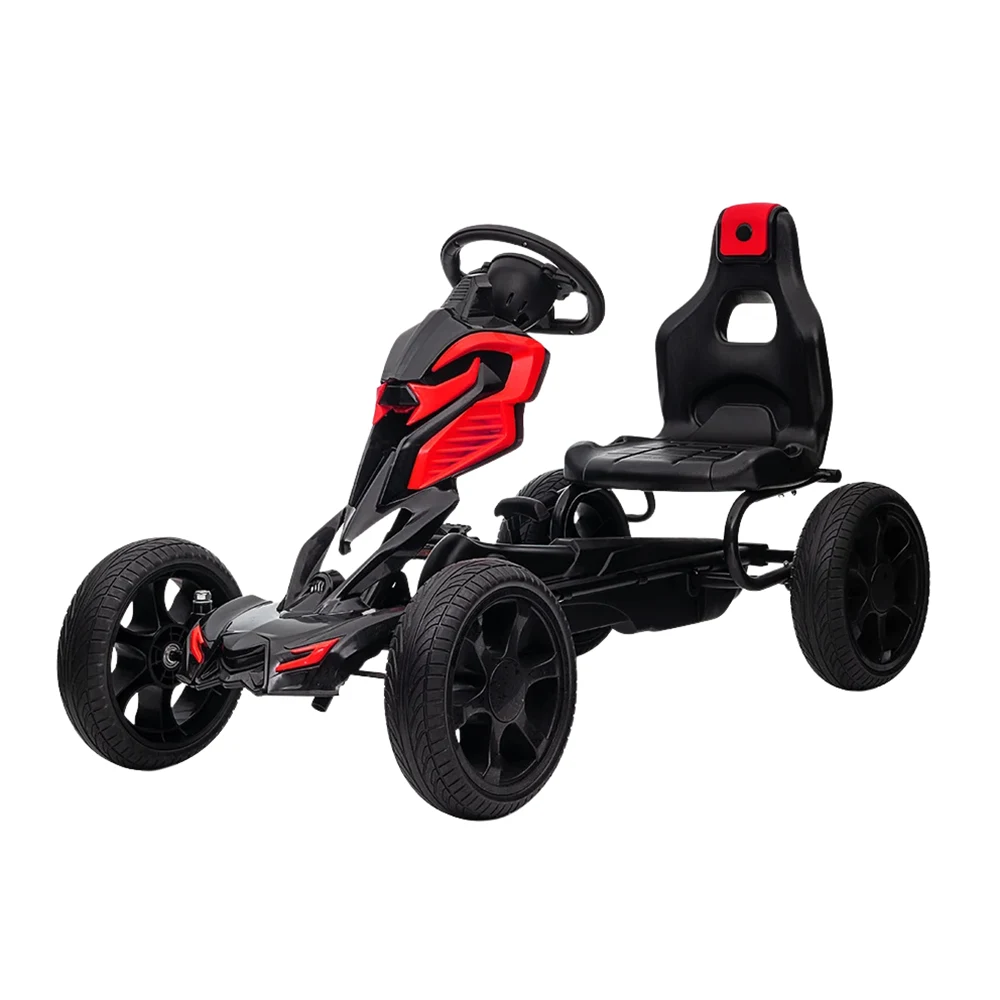Vehicule cu pedale pentru copii - Kart cu pedale pentru copii (1504/1 rosie)