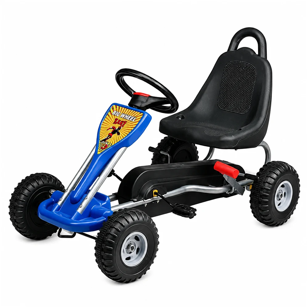 Vehicule cu pedale pentru copii - Kart cu pedale pentru copii (A05 / 2 albastra)