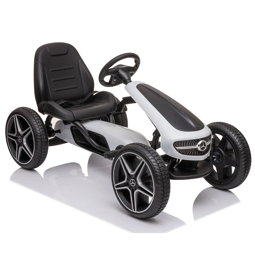 Kart cu pedale pentru copii Mercedes Benz (MX610 / 4 alba) [4]