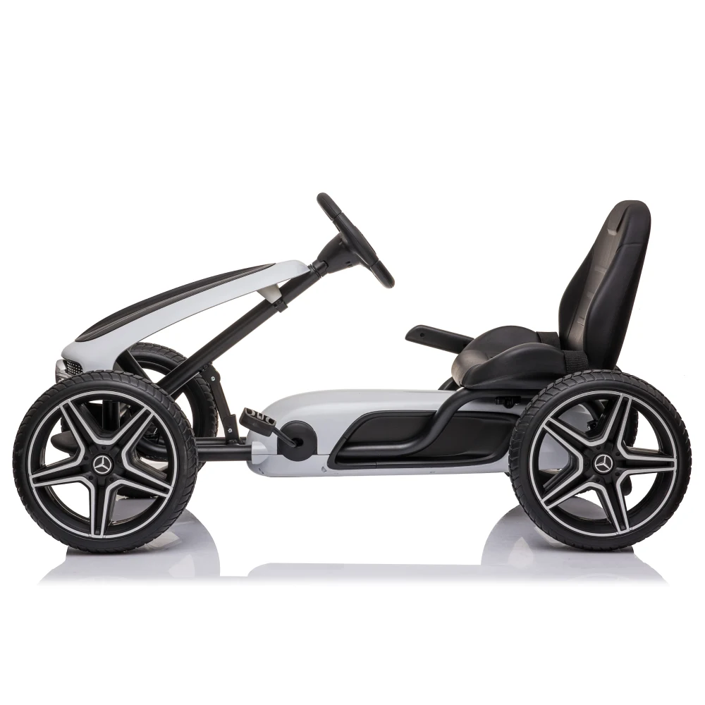 Kart cu pedale pentru copii Mercedes Benz (MX610 / 4 alba) [2]