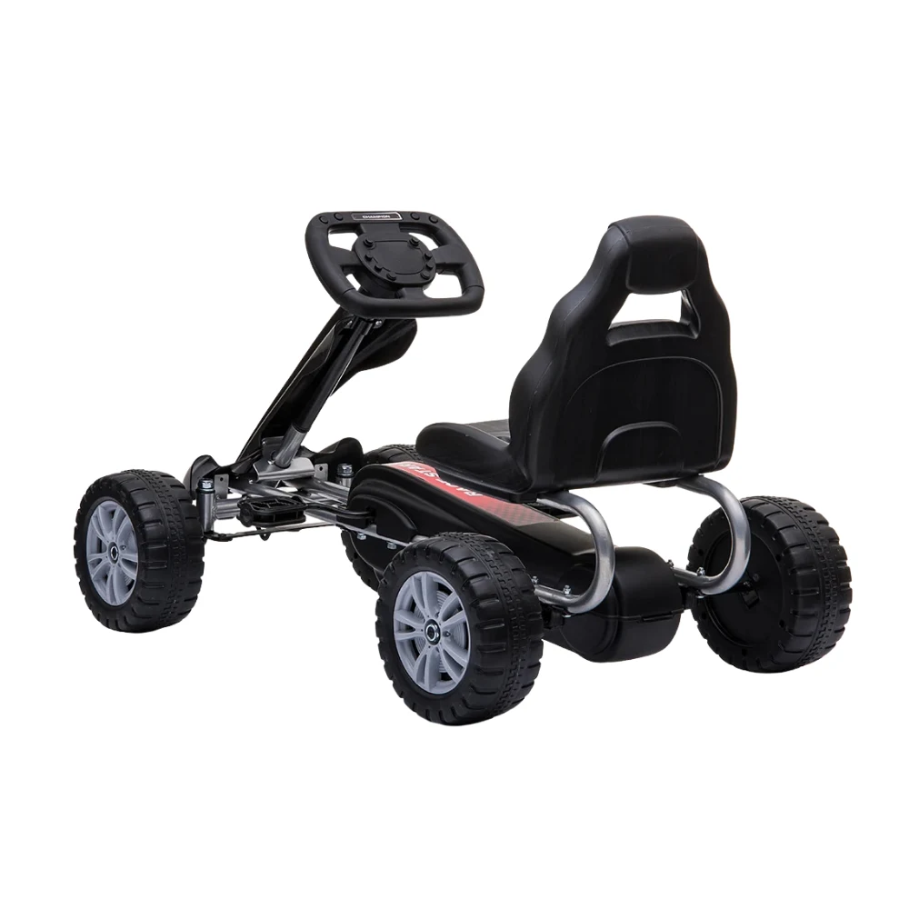 Kart cu pedale pentru copii, negru (1801/2 neagra) [3]