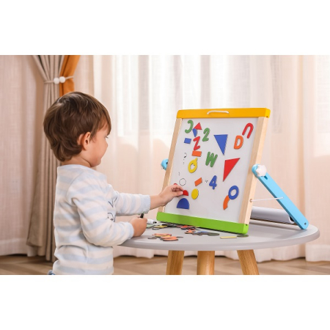 Magnetic Dry Erase and Chalk Board [6]