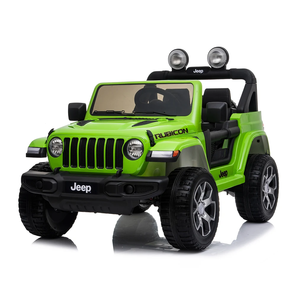  Jeep &amp; RAM - Mașină electrică Jeep Wrangler Rubicon (JWR555/2 verde)
