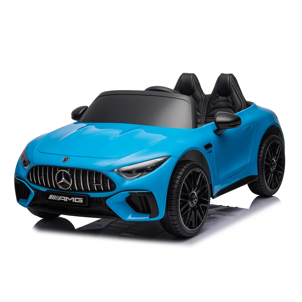 Mașini electrice pentru copii - Mașină electrică Mercedes-Benz SL63 albastru vopsit (69915)