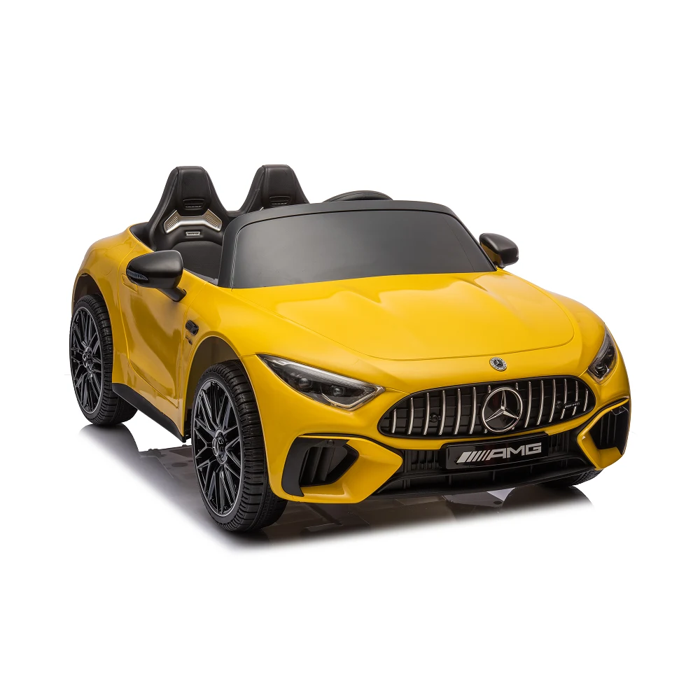 Mașină electrică Mercedes-Benz SL63 galben vopsită (69922) [9]
