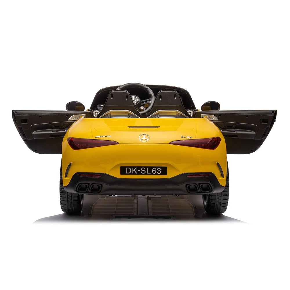 Mașină electrică Mercedes-Benz SL63 galben vopsită (69922) [5]